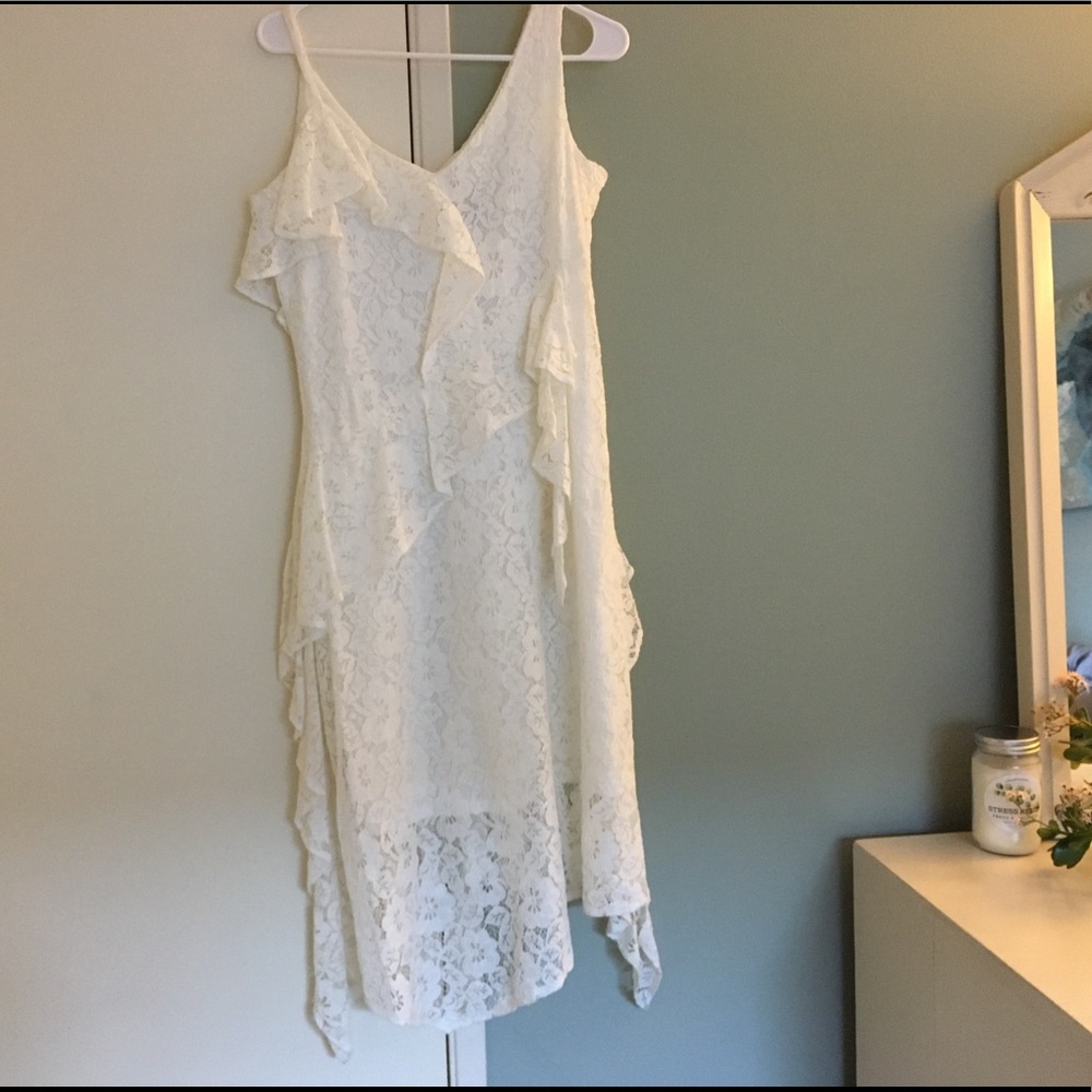 Taylor | Lace, asymmetrical dress | Never Worn